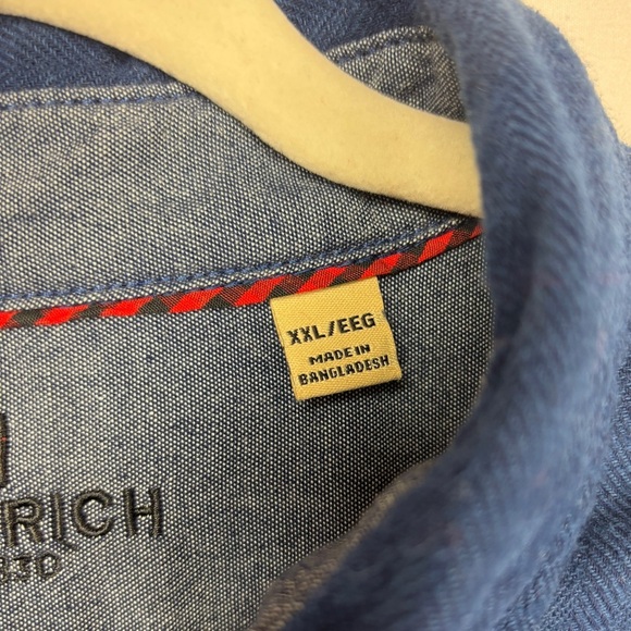 Woolrich Men's 2XL Flannel Jacket Pockets Thick Cotton Navy Gorpcore Outdoors - Picture 7 of 10